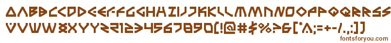 Terrafirma-fontti – ruskeat fontit valkoisella taustalla