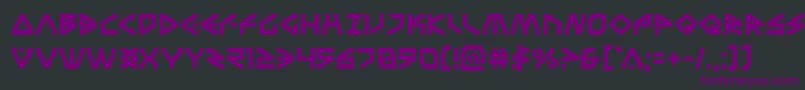 Шрифт Terrafirma – фиолетовые шрифты на чёрном фоне