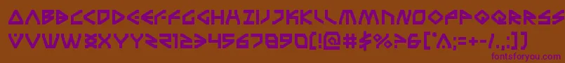 Шрифт Terrafirma – фиолетовые шрифты на коричневом фоне