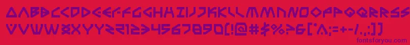 Terrafirma Font – Purple Fonts on Red Background