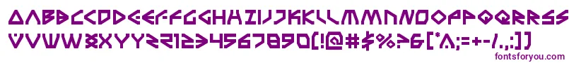 フォントTerrafirma – 白い背景に紫のフォント