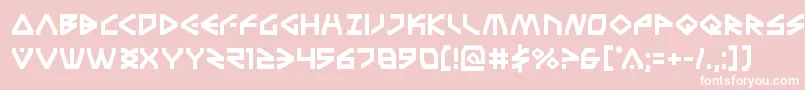 Шрифт Terrafirma – белые шрифты на розовом фоне