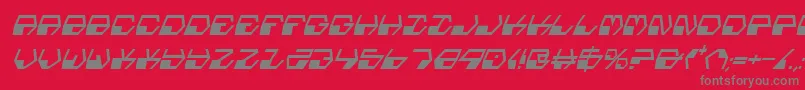 Deranianci Font – Gray Fonts on Red Background