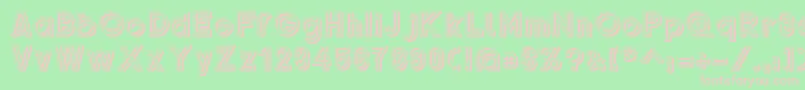 Gondrini Font – Pink Fonts on Green Background