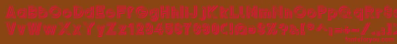 Gondrini Font – Red Fonts on Brown Background