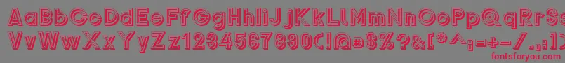 Шрифт Gondrini – красные шрифты на сером фоне