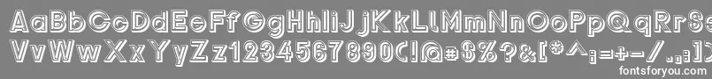 Gondrini Font – White Fonts on Gray Background