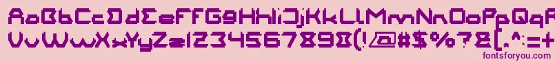 MotherFather Font – Purple Fonts on Pink Background
