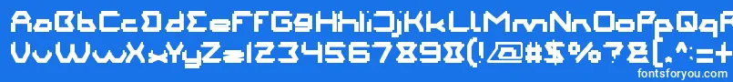 フォントMotherFather – 青い背景に白い文字