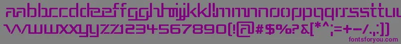 RepublikaIii Font – Purple Fonts on Gray Background
