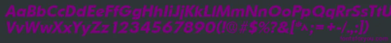 OrnitonsBoldItalic Font – Purple Fonts on Black Background