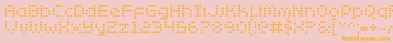 Zadob Font – Orange Fonts on Pink Background