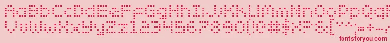 Zadob Font – Red Fonts on Pink Background