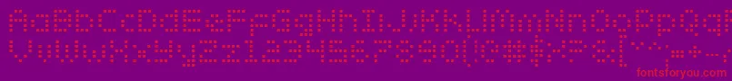 Zadob Font – Red Fonts on Purple Background