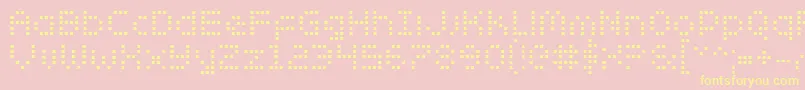 Zadob Font – Yellow Fonts on Pink Background