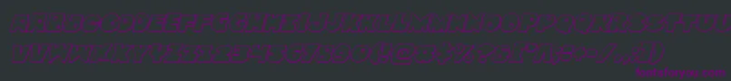 Zounderkiteoutital Font – Purple Fonts on Black Background