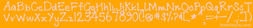 More about Addis Font Addis Font – Pink Fonts on Orange Background