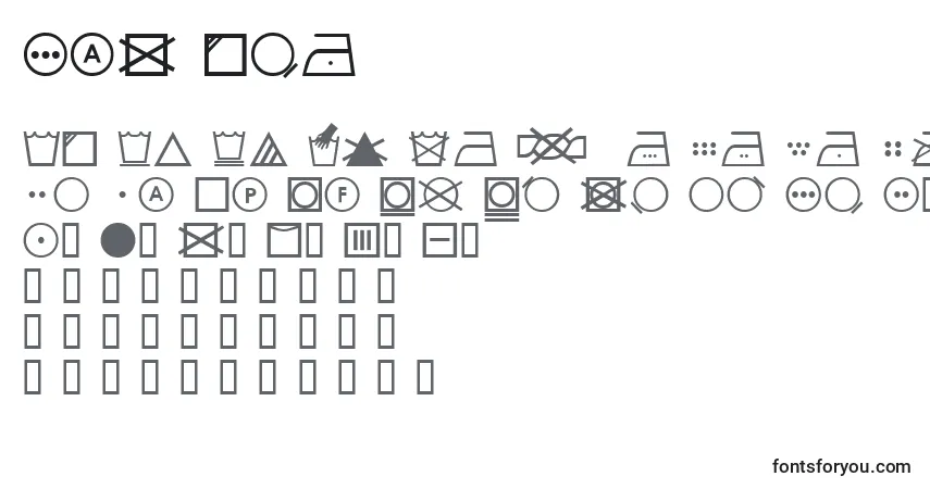 Schriftart SlWash – Alphabet, Zahlen, spezielle Symbole