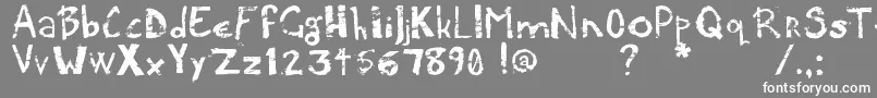 Potatpress Font – White Fonts on Gray Background