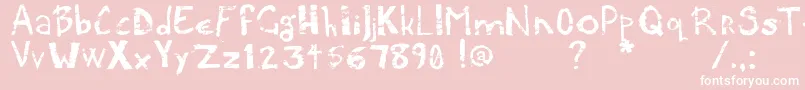 フォントPotatpress – ピンクの背景に白い文字