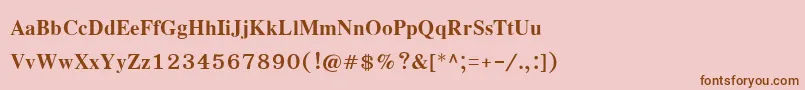 EucrosiaupcРџРѕР»СѓР¶РёСЂРЅС‹Р№ Font – Brown Fonts on Pink Background