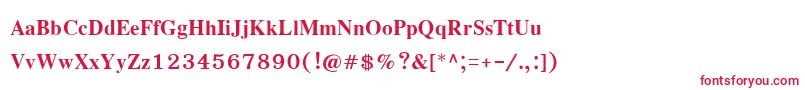 EucrosiaupcРџРѕР»СѓР¶РёСЂРЅС‹Р№ Font – Red Fonts on White Background