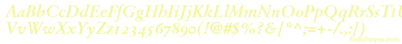 StempelGaramondBoldItalicOldstyleFigures Font – Yellow Fonts