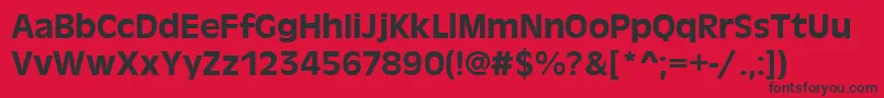 Antiqueolitmed Font – Black Fonts on Red Background