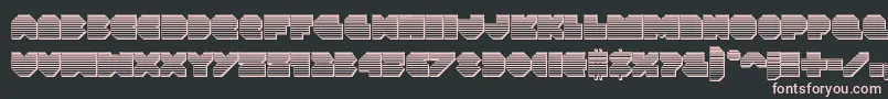 Vxrocketchrome Font – Pink Fonts on Black Background