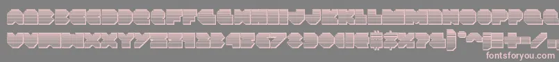 Vxrocketchrome Font – Pink Fonts on Gray Background