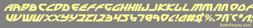Officerv2i Font – Yellow Fonts on Gray Background