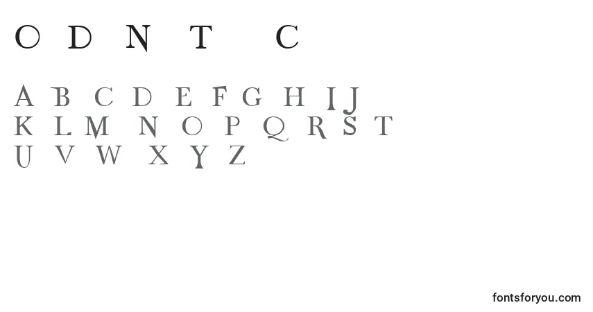 Schriftart OldDogNewTricksCaps – Alphabet, Zahlen, spezielle Symbole