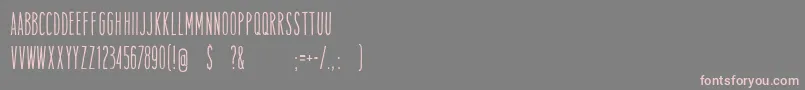 TamalesregFreeForPersonalUse Font – Pink Fonts on Gray Background