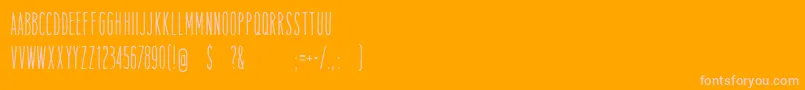 TamalesregFreeForPersonalUse Font – Pink Fonts on Orange Background