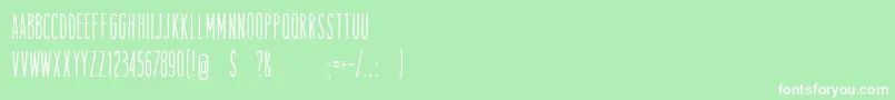TamalesregFreeForPersonalUse Font – White Fonts on Green Background