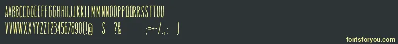 Fonte TamalesregFreeForPersonalUse – fontes amarelas em um fundo preto