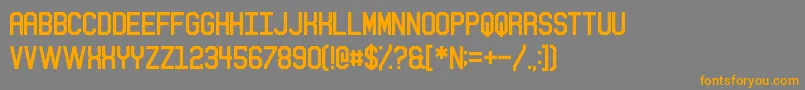 Sitdown Font – Orange Fonts on Gray Background