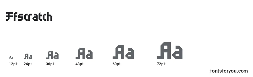 Ffscratch Font Sizes
