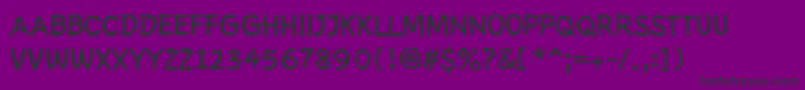 Chalkolate Font – Black Fonts on Purple Background