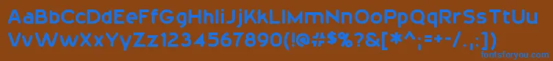 20thCenturyFont Font – Blue Fonts on Brown Background