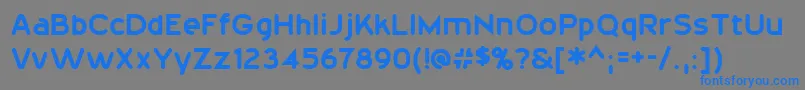 20thCenturyFont Font – Blue Fonts on Gray Background