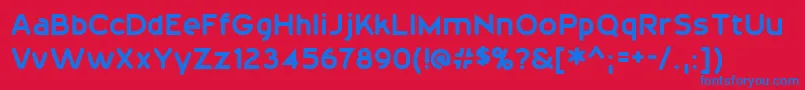 En savoir plus sur la police 20thCenturyFont Police 20thCenturyFont – polices bleues sur fond rouge