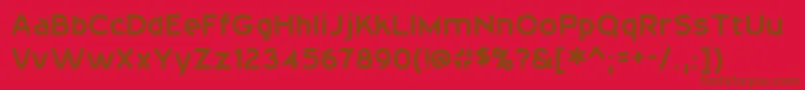 20thCenturyFont Font – Brown Fonts on Red Background