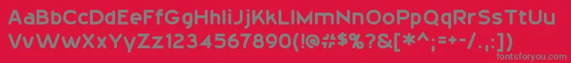 20thCenturyFont Font – Gray Fonts on Red Background