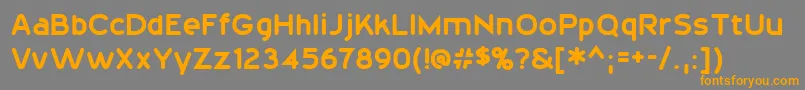 20thCenturyFont Font – Orange Fonts on Gray Background