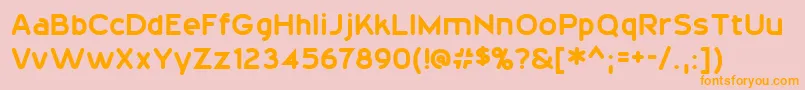 fuente 20thCenturyFont – Fuentes Naranjas Sobre Fondo Rosa