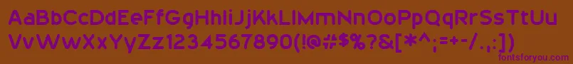 20thCenturyFont Font – Purple Fonts on Brown Background