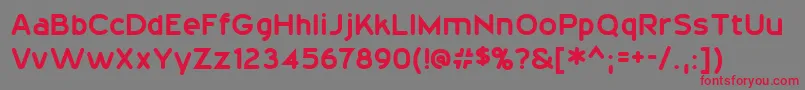 20thCenturyFont Font – Red Fonts on Gray Background