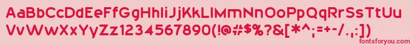 20thCenturyFont Font – Red Fonts on Pink Background