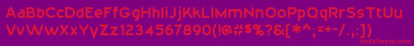 20thCenturyFont Font – Red Fonts on Purple Background